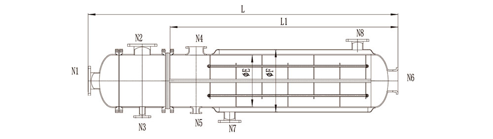 Tube Type Glass Lined Heat Exchanger