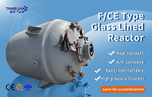 F Types of Glass Lined /industrial enamel Chemical Reactor with Factory Price